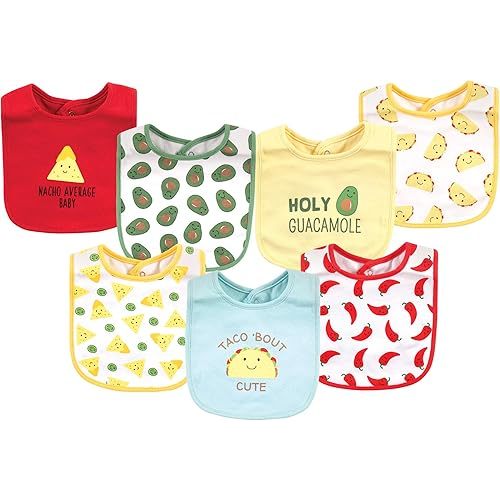Hudson Baby Unisex BabyCotton Bibs