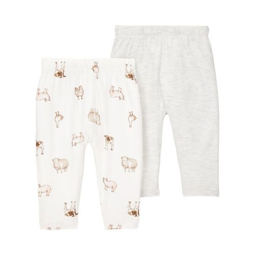 Baby Carter's 2-Pack Animal Print Pull-On Pants