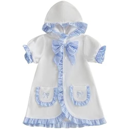 woshilaocai Toddler Baby Swim Cover Up Boy Girl Terry Cloth Hooded Zip-up Cover Ups for Swimwear Summer Beach