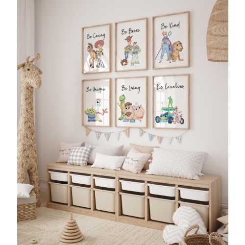 Toy Affirmation Prints: Set of 6 Kids Room Posters (Digital Download)