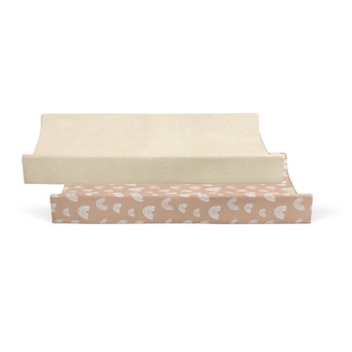 Bubba Blue 2 Pack Change Pad Cover Nordic Vanilla/Latte