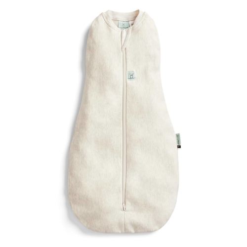 ergoPouch Cocoon Swaddle Sack 1.0 TOG - Baby Sleep Sack, Gentle Snug Fit Helps Calm Startle Reflex, Ideal for Arms In/Out Sleeping, Soft Breathable Fabric for Better Sleep (0-3 Months, Oatmeal Marle)