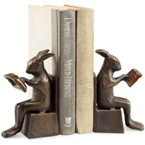 Studious Rabbit Bookends