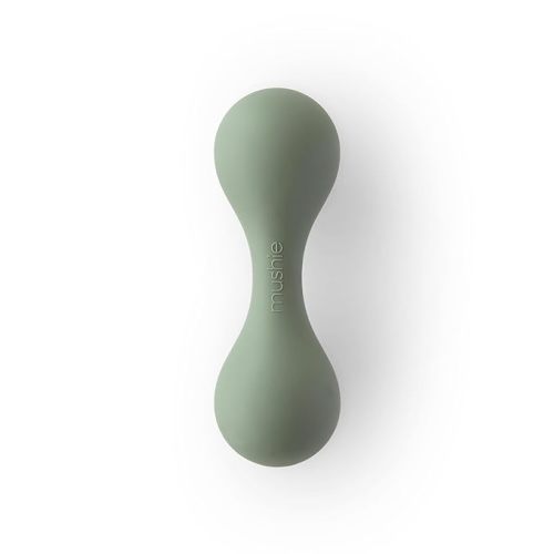 Silicone Baby Shaker Rattle Toy | Ages 3+ Months (Dried Thyme)