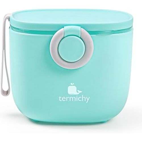 Termichy Baby Formula Dispenser, Portable Milk Powder Dispenser Container with Carry Handle and Scoop for Travel Outdoor Activities with Baby Infant, 8.8OZ, 0.55LB, 250g (Blue)