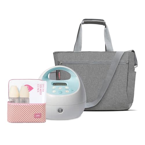 Spectra - S1 Plus Electric Breast Milk Pump with Tote Bag, Breast Milk Bottles and Cooler for Baby Feeding