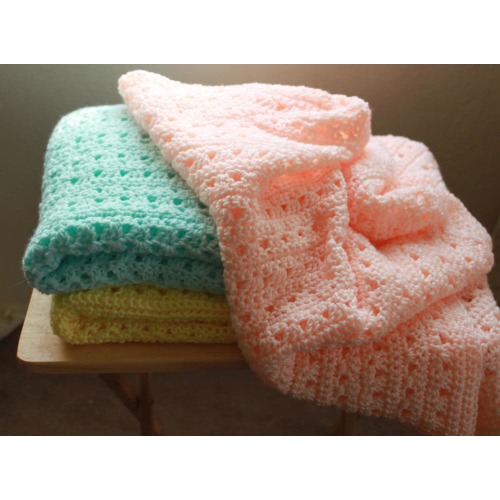 Hand Crochet Baby Blanket - Beautiful and soft