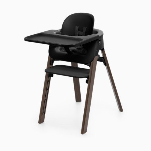 Steps Highchair - Black/Warm Brown