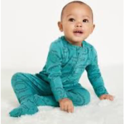 Snug-Fit 2 Way Zip Footed One-Piece for Baby