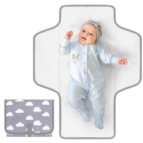 Accmor Portable Diaper Changing Pad, Waterproof Baby Changing Mat, Foldable Travel Diaper Changing Pads for Baby