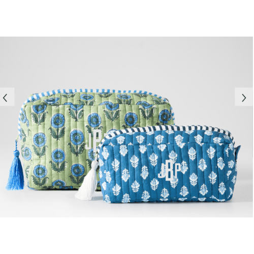 Mark and Graham: Block Print Travel Pouches (set of 2)