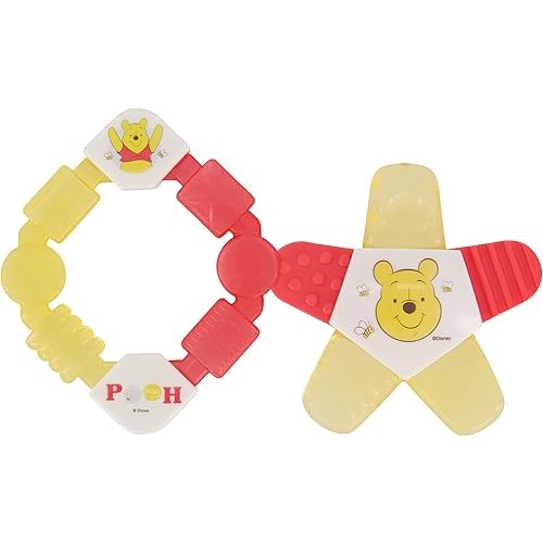 Disney Baby Winnie The Pooh Diamond and Star Water Filled Teether Toys, BPA Free
