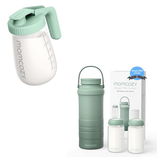 Momcozy Breast Milk Pitcher & Momcozy 22oz Portable Breast Milk Cooler