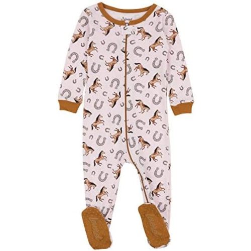 Leveret Kids Pajamas Baby Boys Girls Footed Pajamas Sleeper 100% Cotton (Size 6-12 Months-5 Toddler)