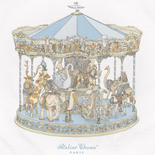 Carré – Carousel Blue - Atelier Choux