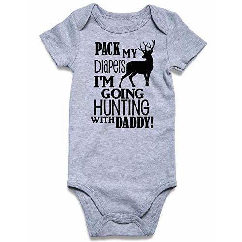 UNIFACO Unisex Baby Funny Saying Outfit Short and Long Sleeve Bodysuits Romper 0-18M