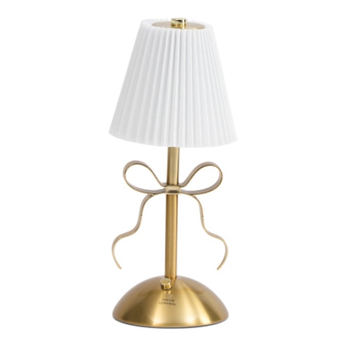 11x4.5 Bow Rechargeable Touch Lamp With Fluted Shade | Lighting | T.J.Maxx