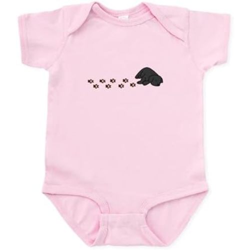 CafePress Muddy Black Lab Cute Infant Bodysuit Baby Romper