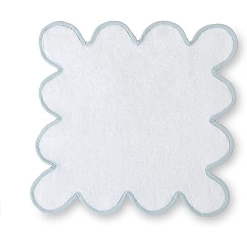 Kassatex Chairish Towels - White/Powder Blue/Washcloth