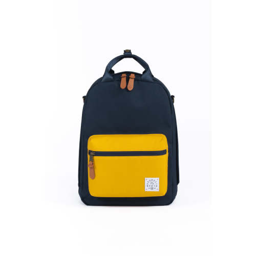 Pacific Pack Diaper Bag (Navy/Saffron)