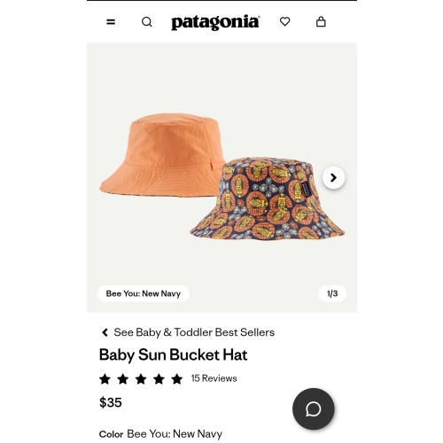 Patagonia Baby Sun Bucket Hat