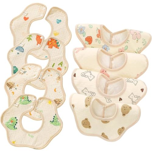 Baby Bibs Muslin Drool Teething Drooling Bibs for Baby Girl Boy Muslin Cotton