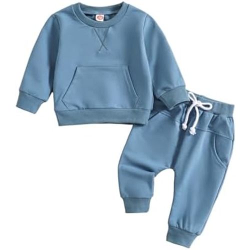 Baby Boy Clothes Toddler Boy Outfits 2-piece Cotton Baby Boys Top and Pants Set for Fall Winter