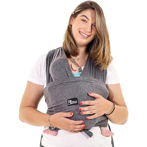Koala Babycare Baby Carrier Wrap, Easy to Wear As a T-Shirt - Baby Wearing Wrap One Size Fits All - Newborn Wrap Carrier Up to 22lbs