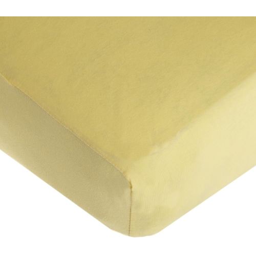 American Baby Company Supreme Fitted Crib Sheet 28" x 52", Enhanced Thickness for Soft, Breathable Neutral 100% Cotton Jersey Comfort, Maize, for Boys and Girls