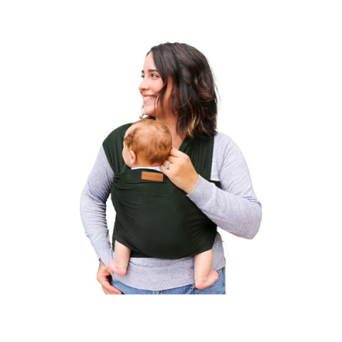 Tuck and Bundle Baby Wrap Carrier for Newborns, Infant Carrier for Babywearing, 8-35 lb Lightweight Soft Tencel Modal Baby Wraps, Baby Essentials, Best for Baby Shower, 0-18 Months Old - Pine Grove