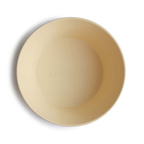 Mushie Round Dinnerware Baby Bowl, Set of 2