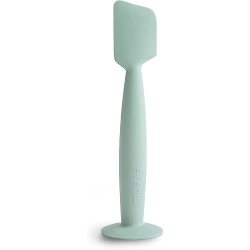 mushie Diaper Cream Applicator Soft Silicone with Suction Base (Cambridge Blue)