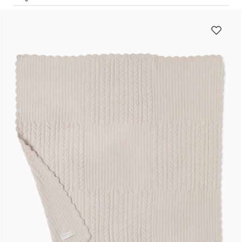 Barefoot Dreams Cozychic Heirloom Receiving Blanket | Saks Fifth Avenue