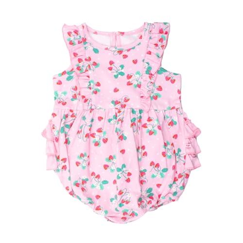 RuffleButts® Baby/Toddler Girls Sleeveless Tank Bubble Romper
