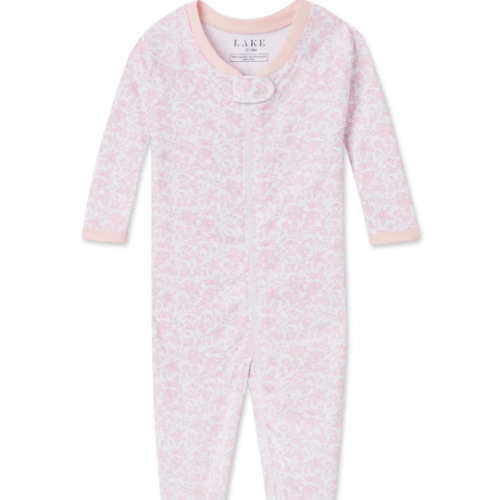 LAKE | Baby | Pima Cotton Pajamas | Beach Club Tidal Stripe Baby Sleeper