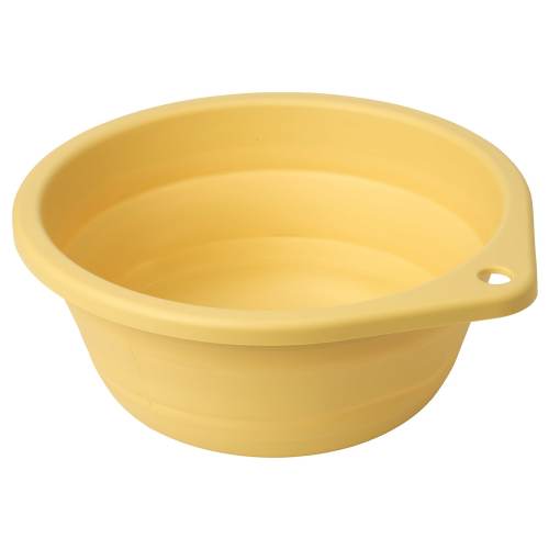 PEPPRIG Wash tub - foldable/yellow 10 ¾ "
