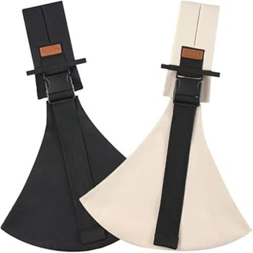 2 Packs Toddler Carrier,Baby Sling Carrier,Baby Sling,Lightweight, Portable, Ergonomic-Designed, Travel-Friendly, Secure & Safe Baby Carriers(Black+Beige)
