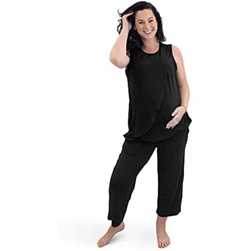 Kindred Bravely Tulip Hem Maternity & Nursing Pajamas | Tank Top Nursing Pajama Set for Women