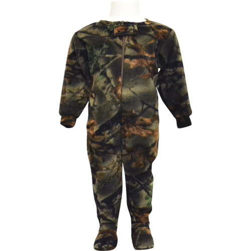 TrailCrest Infant Camo One Piece Sleep and Play Fleece Footie, Camo, 0-3 Months