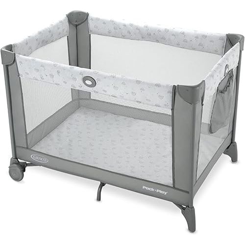 Graco Pack n Play Portable Playard, Reign with Compact Fold and Mesh Storage