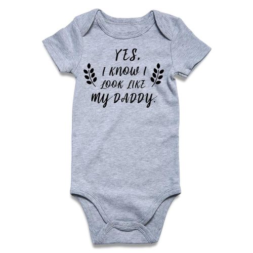 Baby Boys Girls Bodysuit Infant Funny Outfit Newborn Short Sleeve Romper Clothes Baby Jumpsuit 0-12 Months