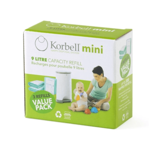 Korbell Mini 3-pack Refill Liners White
