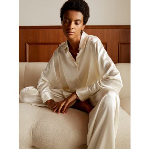 Viola oversized Silk Pajama For Women