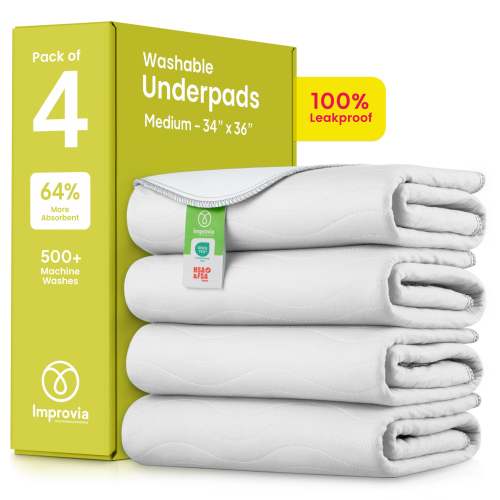 4-Pack Medium Washable Underpads – Improvia