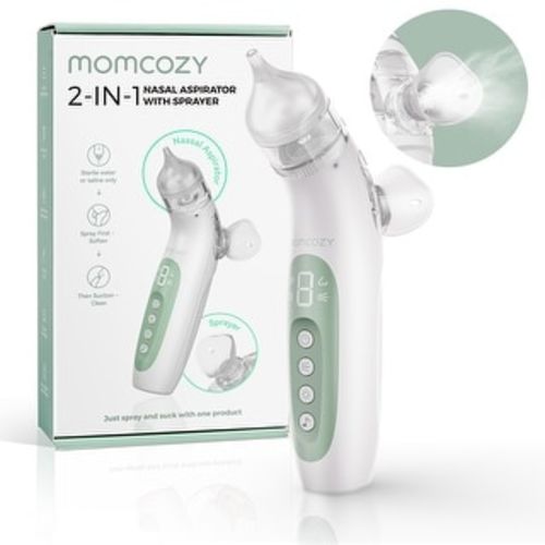Momcozy 2-in-1 Spray & Suction Electric Nasal Aspirator - Green - No Size