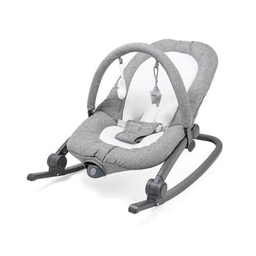 Baby Delight® Aura Deluxe Travel Musical Rocker/Bouncer in Charcoal Tweed