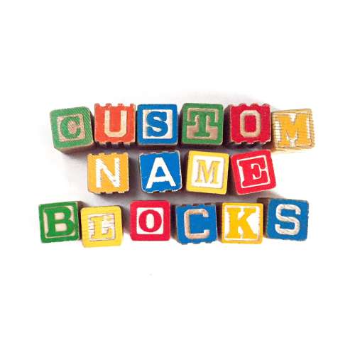 Custom Vintage ABC Blocks: Newborn Photo Prop, Nursery Decor, Alphabet Name Blocks, Personalized Baby Gift
