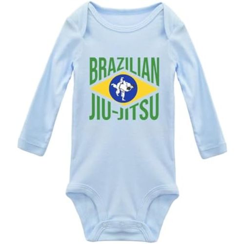 LittleHorn Brazilian Jiu-Jitsu Baby Bodysuit Long Sleeve Rompers Cotton Jumpsuit