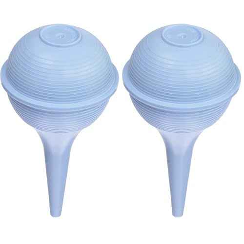 DMI Baby Nasal Aspirator, Ear Syringe, Clears Airway & Nasal Passages, Gentle Suction, Portable & Lightweight, Doubles as Earwax Removal Tool, Blue (Pack of 2)