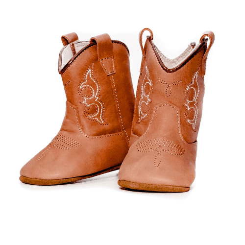 MAMTAKON Real Leather Soft Sole Baby Cowboy Boots